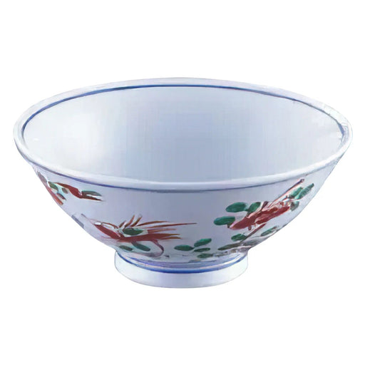 Mino Ware Porcelain Tempered Rice Bowl Akae-Kachou 11.4Cm - Premium Quality-Kiichin - The #1 Place for Japanese Goods in Your Hand!