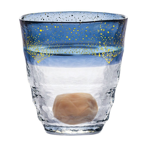 Toyo Sasaki Glass Japanese Blue Shochu Glass - 300ml-Kiichin - The #1 Place for Japanese Goods in Your Hand!