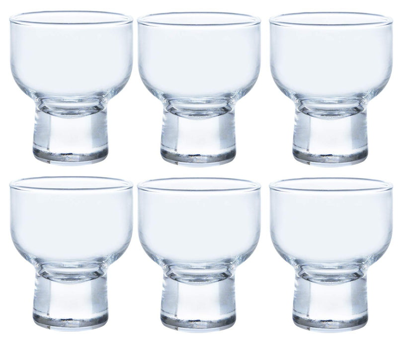 Toyo Sasaki Glass 6-Piece Clear 70Ml Cup - Made In Japan J-00301-Kiichin - The #1 Place for Japanese Goods in Your Hand!