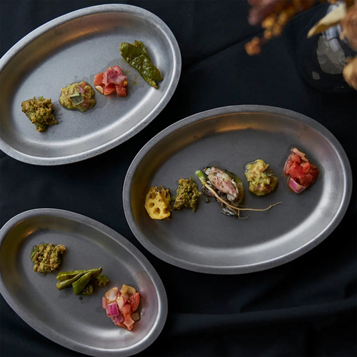 Aoyoshi Vintage Inox Stainless Steel Oval Bowl - 208mm, Made in Japan-Kiichin - The #1 Place for Japanese Goods in Your Hand!