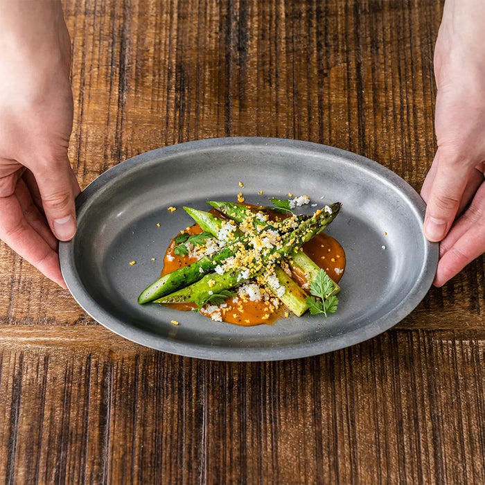 Aoyoshi Vintage Inox Stainless Steel Oval Bowl - 255mm, Made in Japan-Kiichin - The #1 Place for Japanese Goods in Your Hand!