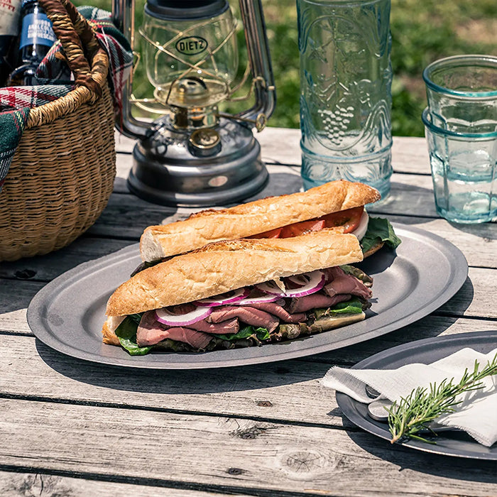 Aoyoshi Japan Vintage Inox Stainless Steel Oval Plate - 268mm-Kiichin - The #1 Place for Japanese Goods in Your Hand!