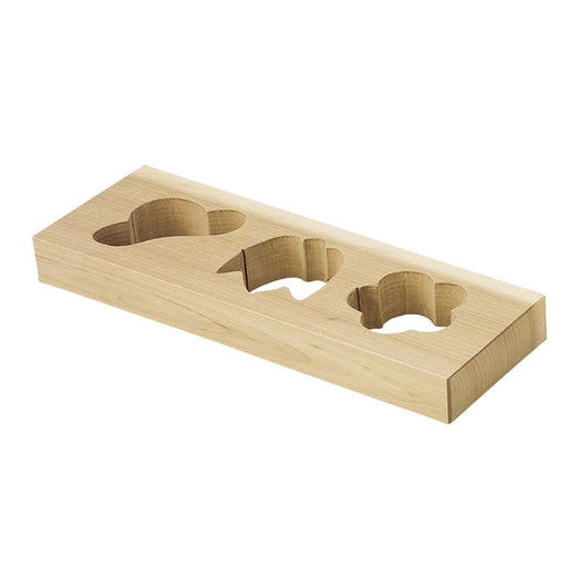 Yamacoh 3-Hole Wooden Onigiri Mold - Authentic Japanese Kitchen Tool-Kiichin - The #1 Place for Japanese Goods in Your Hand!