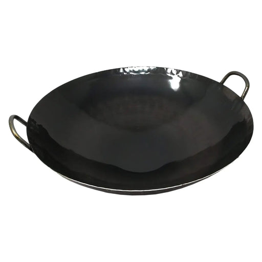 Yamada 39Cm Double-Handle Wok - Authentic Japanese Iron Cookware, 1.2Mm Thickness-Kiichin - The #1 Place for Japanese Goods in Your Hand!