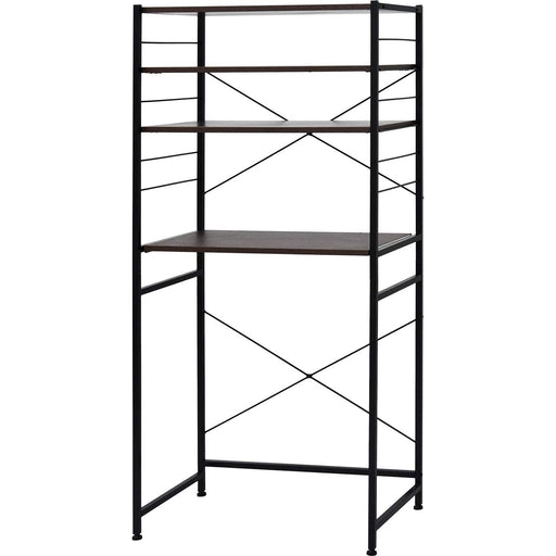 Yem World 80Cm Brown Kitchen Rack - Multifunctional Stand for Microwave, Trash, and Refrigerator-Kiichin - The #1 Place for Japanese Goods in Your Hand!