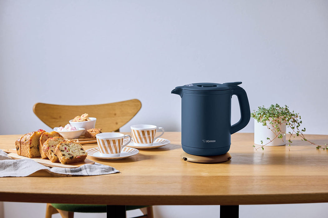 Zojirushi Electric Kettle 0.8L Navy CK-AJ08-AD Keep Warm 1Hr After Boil-Kiichin - The #1 Place for Japanese Goods in Your Hand!