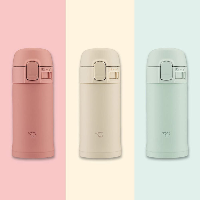 Zojirushi SM-PD20-GM 0.2L Stainless Steel Water Bottle 200ml Sage Green-Kiichin - The #1 Place for Japanese Goods in Your Hand!