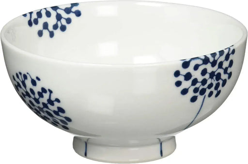 24to3 Nishitomi Ceramic Hasami Ware Tenryu Flower Rice Bowl