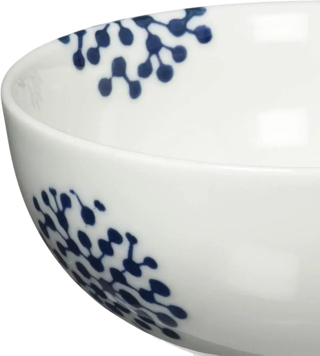 24to3 Nishitomi Ceramic Hasami Ware Tenryu Flower Rice Bowl