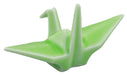 24to3 Nishitomi Ceramics Arita Porcelain Chopstick Rest Origami Crane Green