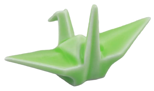 24to3 Nishitomi Ceramics Arita Porcelain Chopstick Rest Origami Crane Green
