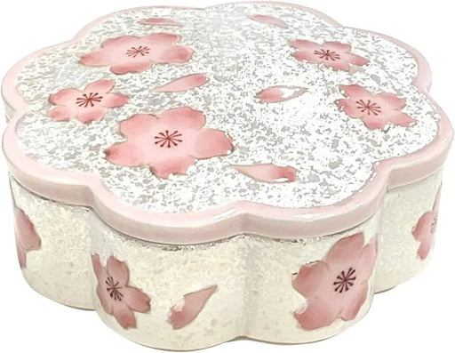 24to3 Nishitomi Ceramics Arita Pottery Bonbonniere Container Pink Lid