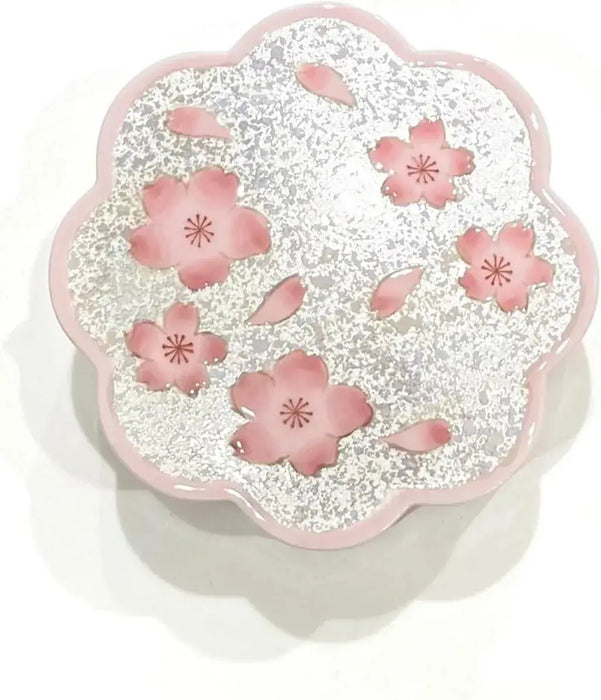 24to3 Nishitomi Ceramics Arita Pottery Bonbonniere Container Pink Lid