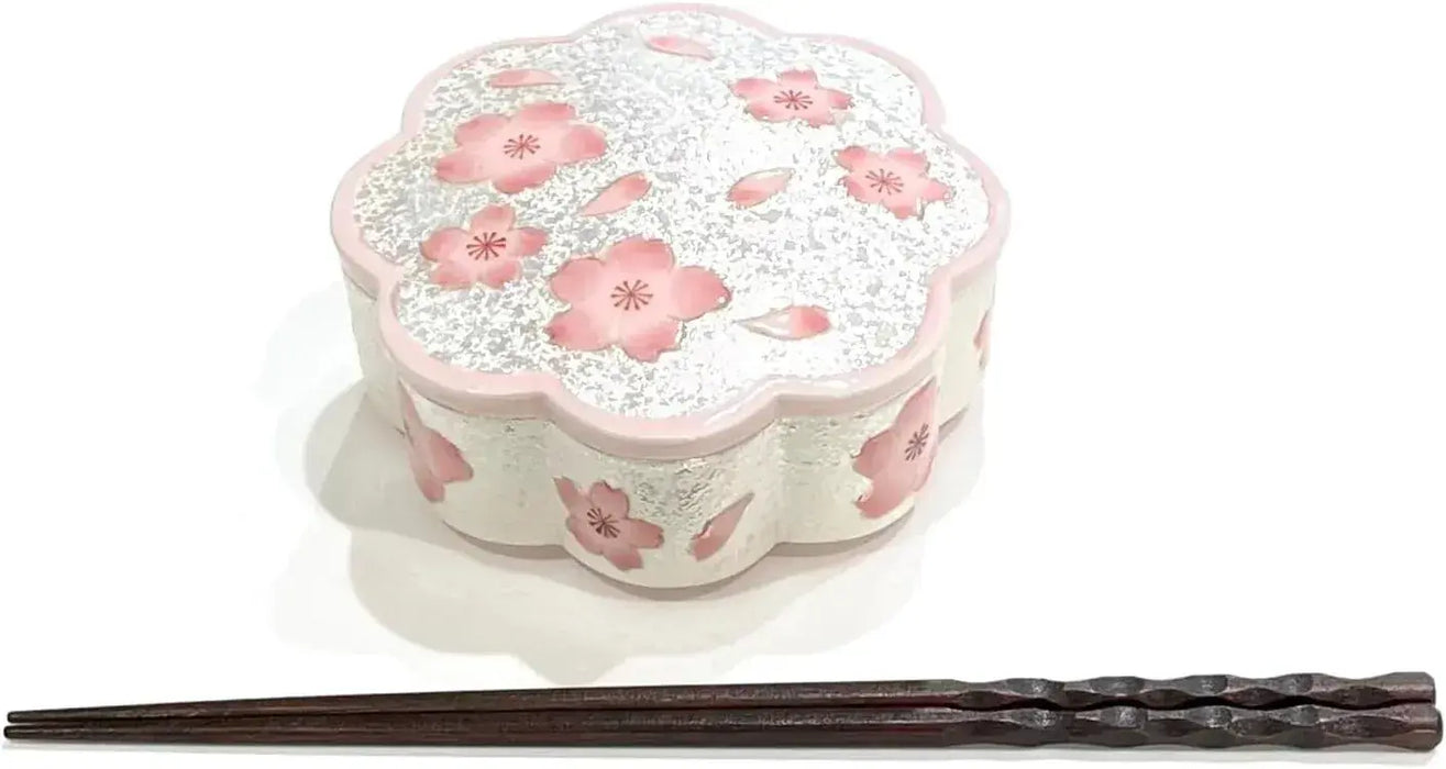 24to3 Nishitomi Ceramics Arita Pottery Bonbonniere Container Pink Lid