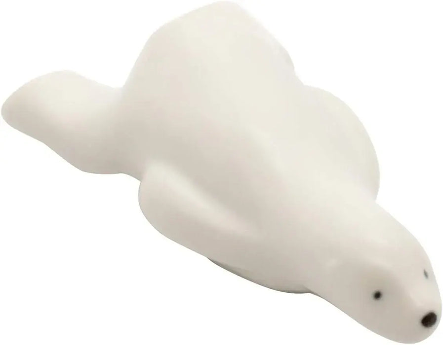 24to3 Nishitomi Ceramics Arita Ware Kitagawa Bisenkan Manta Chopsticks Rest - White Bear Small - 4534891478243