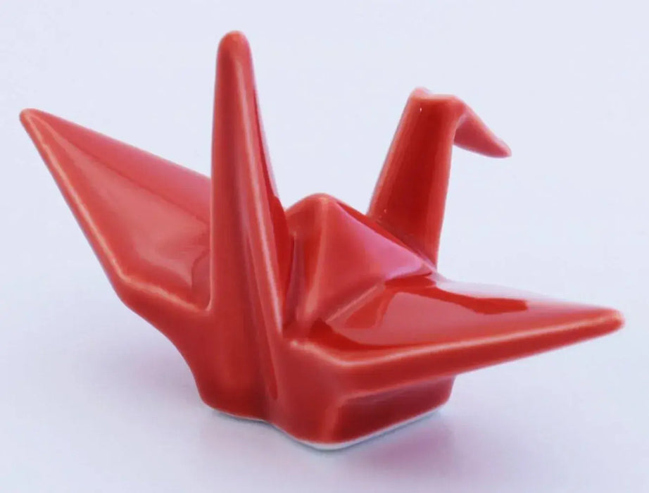 24to3 Nishitomi Ceramics Arita Ware Miso Kitagawa Chopsticks Rest Folding Crane