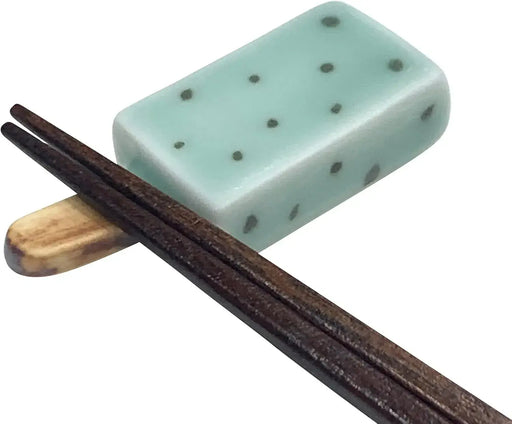 24to3 Nishitomi Ceramics Arita Ware Pottery Chopsticks Rest Ice Color