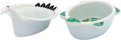 24to3 Nishitomi Ceramics Arita Ware Tokko Kiln Lucky Turtle Porcelain Bowl - Crane Turtle - 4534891450362