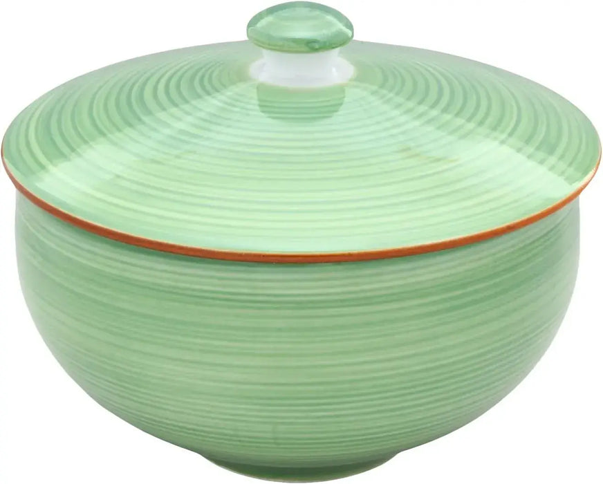 24to3 Nishitomi Ceramics Hasami Ware Green Glaze Cherry Blossom Tea Cup