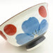 24to3 Nishitomi Ceramics Hasami Ware Rice Bowl Red Floral Dishwasher Safe