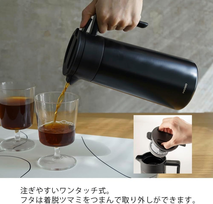 Hario V60 Thermal Stainless Server Plus 800Ml - Black Vhsn-80-B