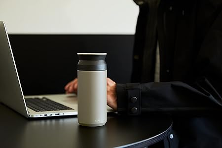 KINTO Travel Tumbler 500ml Khaki Vacuum Double Wall Thermal Flask 20944