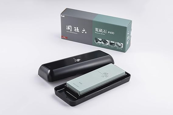 Kai Corporation Seki Magoroku #400 Whetstone Knife Sharpener with Case