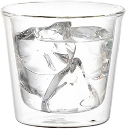 KINTO     Cast Double Wall Rock Glass 250ml Heat-Resistant Microwave Safe