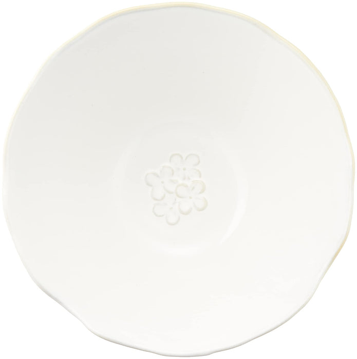 Aito Lien Salad and Fruit Bowl L White Mino Ware 18cm Japanese Craftsmanship