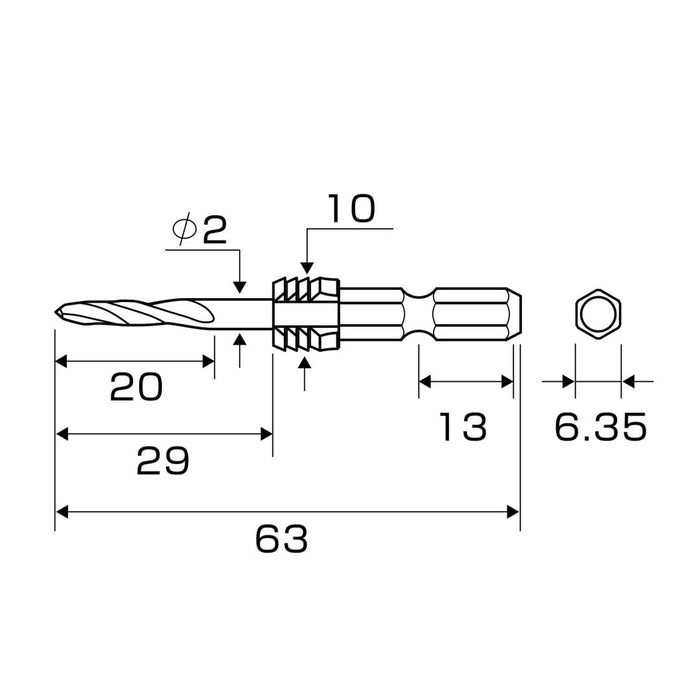 Anex 3.0mm Short Drill Bit with Grip Set of 3 Anex Agks3-030-Kiichin - The #1 Place for Japanese Goods in Your Hand!