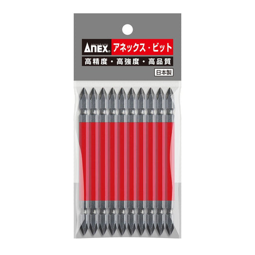Anex Color Bit Double Head 10-Piece Set 1X110 Tools Bag AC-14M-Kiichin - The #1 Place for Japanese Goods in Your Hand!