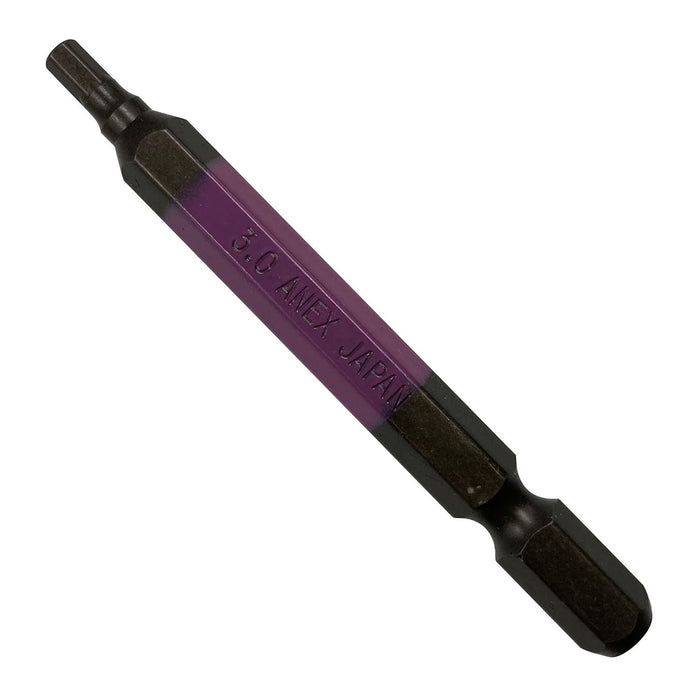 Anex 3mm x 65 Hexagonal Wrench Single Head Flat Anex Tool ACHX-3065-Kiichin - The #1 Place for Japanese Goods in Your Hand!