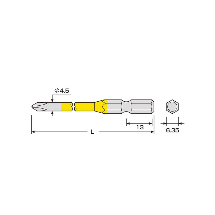 Anex 10-Piece Stepped Color Bit Set +2X100 AC-16M-Kiichin - The #1 Place for Japanese Goods in Your Hand!