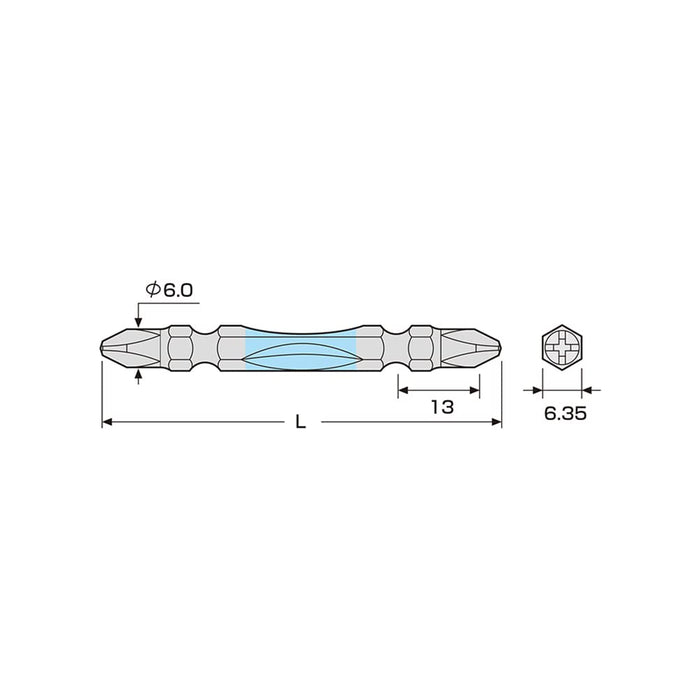 Anex Stool Anex Torsion Bit Double-Head +2x110 Set of 5 Tools - Actp5-2110-Kiichin - The #1 Place for Japanese Goods in Your Hand!