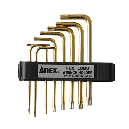 Anex Stool Hex Lobe Wrench Set of 8 With Holder T6 to T30 - Anex Tool No.638-Kiichin - The #1 Place for Japanese Goods in Your Hand!