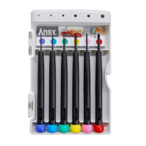 Anex 6-Piece Precision Screwdriver Set - Phillips Flathead No. 900 - Bulk Pack of 6 Sets-Kiichin - The #1 Place for Japanese Goods in Your Hand!
