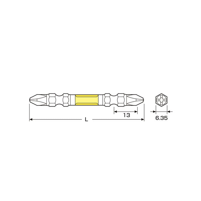 Anex Ryutai Bit Double Head +2x85 10 Piece Bag Art-14M Tool-Kiichin - The #1 Place for Japanese Goods in Your Hand!