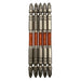 Anex Double-Headed Ryutai Bit Set of 5 Plated Finish +2X110 Arhm5-2110 Tool-Kiichin - The #1 Place for Japanese Goods in Your Hand!