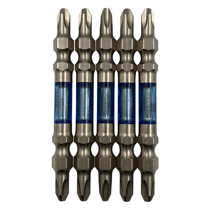 Anex Ryutyo Double-Head Slim Plated Bit Set 2x65 5 Pieces Tool Set-Kiichin - The #1 Place for Japanese Goods in Your Hand!