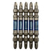 Anex Ryutyo Double-Head Slim Plated Bit Set 2x65 5 Pieces Tool Set-Kiichin - The #1 Place for Japanese Goods in Your Hand!