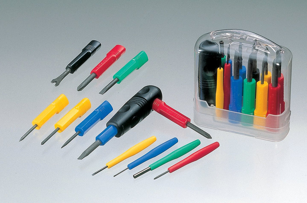 Anex 12-Piece Precision Screwdriver Set No.5910 Drill Nut Turner Rivet Remover-Kiichin - The #1 Place for Japanese Goods in Your Hand!