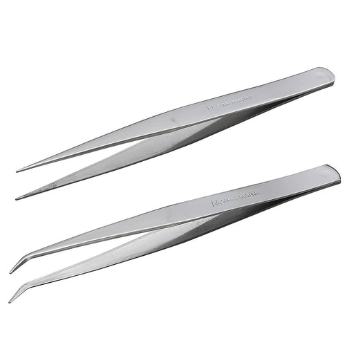Anex Stainless Steel Tweezers Set ATW-S4 Tool 150mm AA Type (Straight/Bent Tip)-Kiichin - The #1 Place for Japanese Goods in Your Hand!