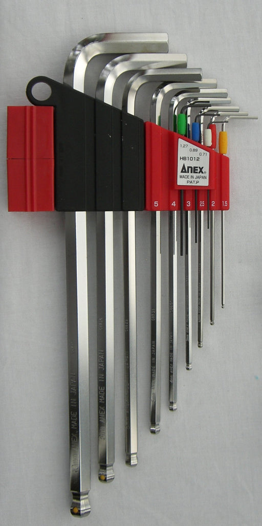 Anex 12pc Wrench Ball Point Set with Mag Catch Holder by Anex Tool-Kiichin - The #1 Place for Japanese Goods in Your Hand!
