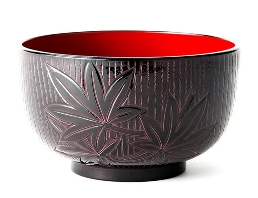Asahi Koyo Japanese Style Maple Leaf Carved Multi-Purpose Soup Bowl-Kiichin - The #1 Place for Japanese Goods in Your Hand!