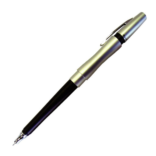 Ohto Needle Point 0.7 Ballpoint Pen Silver Black Oil-Based - Luke Nbp-10Ro-Kiichin - The #1 Place for Japanese Goods in Your Hand!