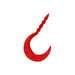 Daiwa 3.6In Tairaba Necktie Kouga Worm Turbo Single Curly Rock Isomer Red-Kiichin - The #1 Place for Japanese Goods in Your Hand!