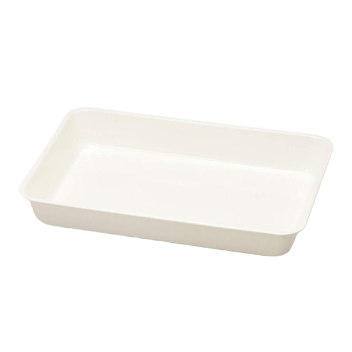 Noda Horo Enamel Square Tray Set 6 Pieces Durable White Finish