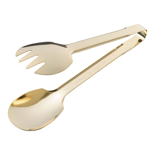 Endo Shoji Commercial Gold Safety Salad Tongs 18-0 Stainless Steel Japan-Kiichin - The #1 Place for Japanese Goods in Your Hand!