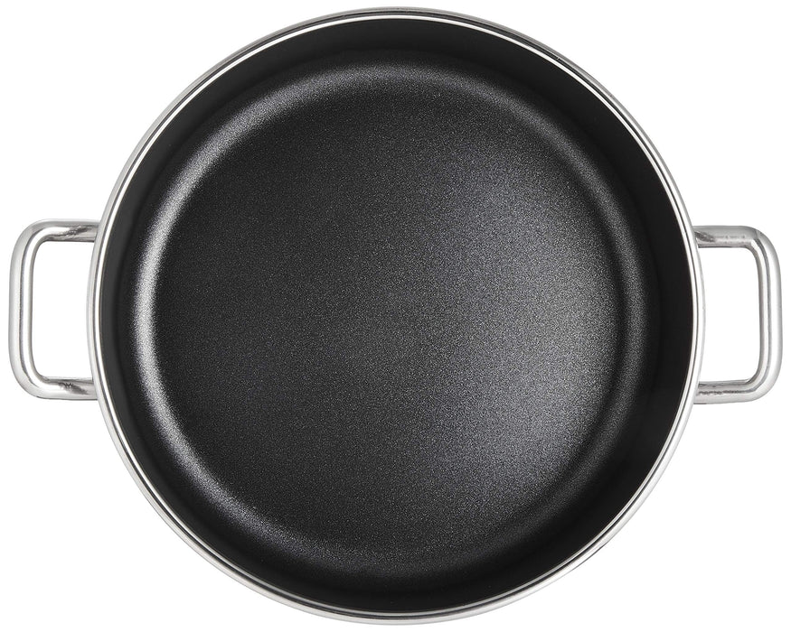 Endo Shoji Denji Alpha 24cm Pot IH Compatible Strong Coat Japan Stainless Steel-Kiichin - The #1 Place for Japanese Goods in Your Hand!