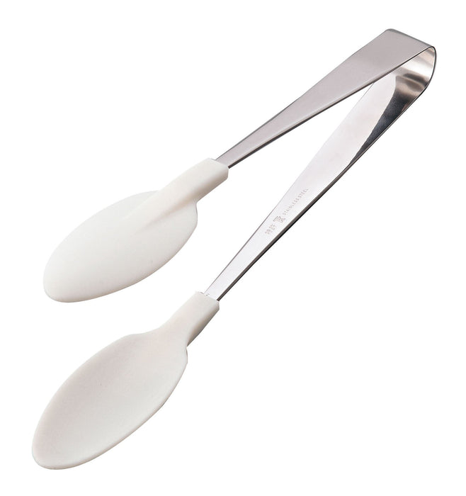 Endo Shoji Tkg Soft Catch Tongs White Commercial Grade BTVI801-Kiichin - The #1 Place for Japanese Goods in Your Hand!